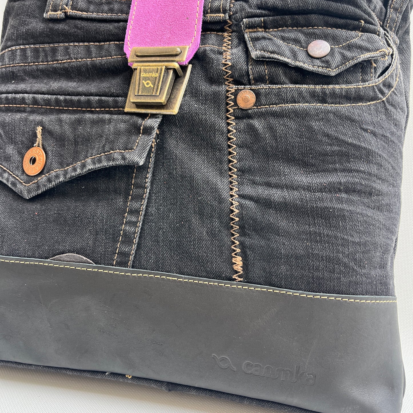 Mochila Top Caomka Recycled ♻️ Jeans · Pieza Única 15517
