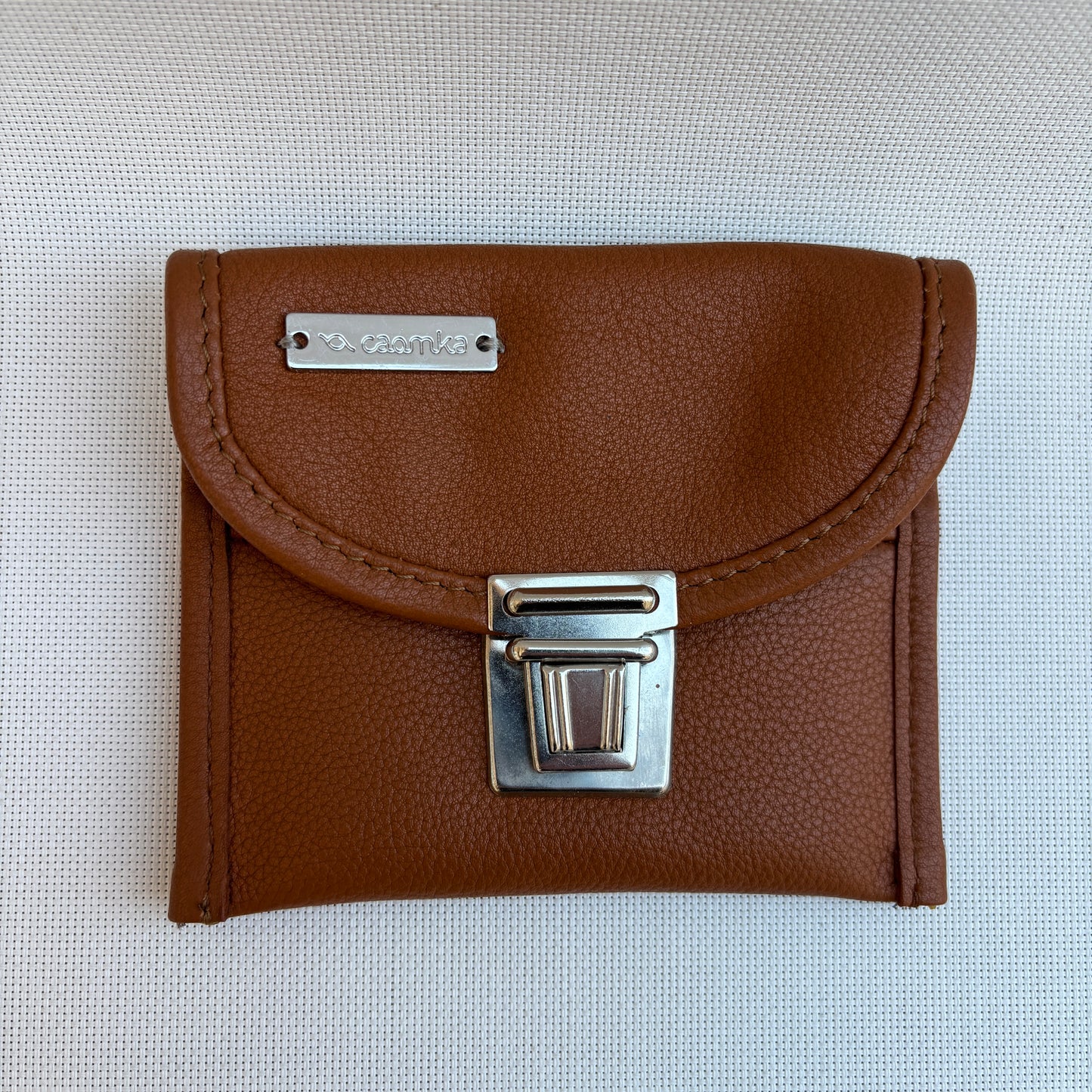 CAOMKA Coin Holder Natural BioCuir® Leather Exclusive Piece No. 12375