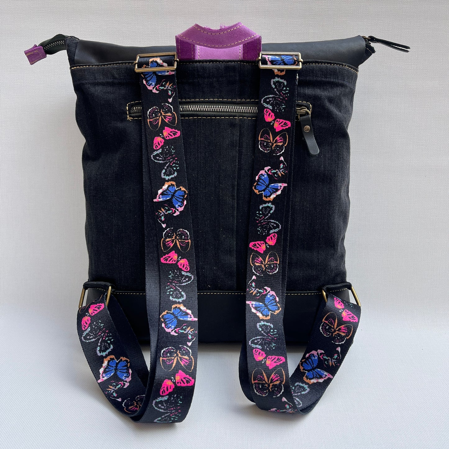 Mochila Top Caomka Recycled ♻️ Jeans · Pieza Única 15517