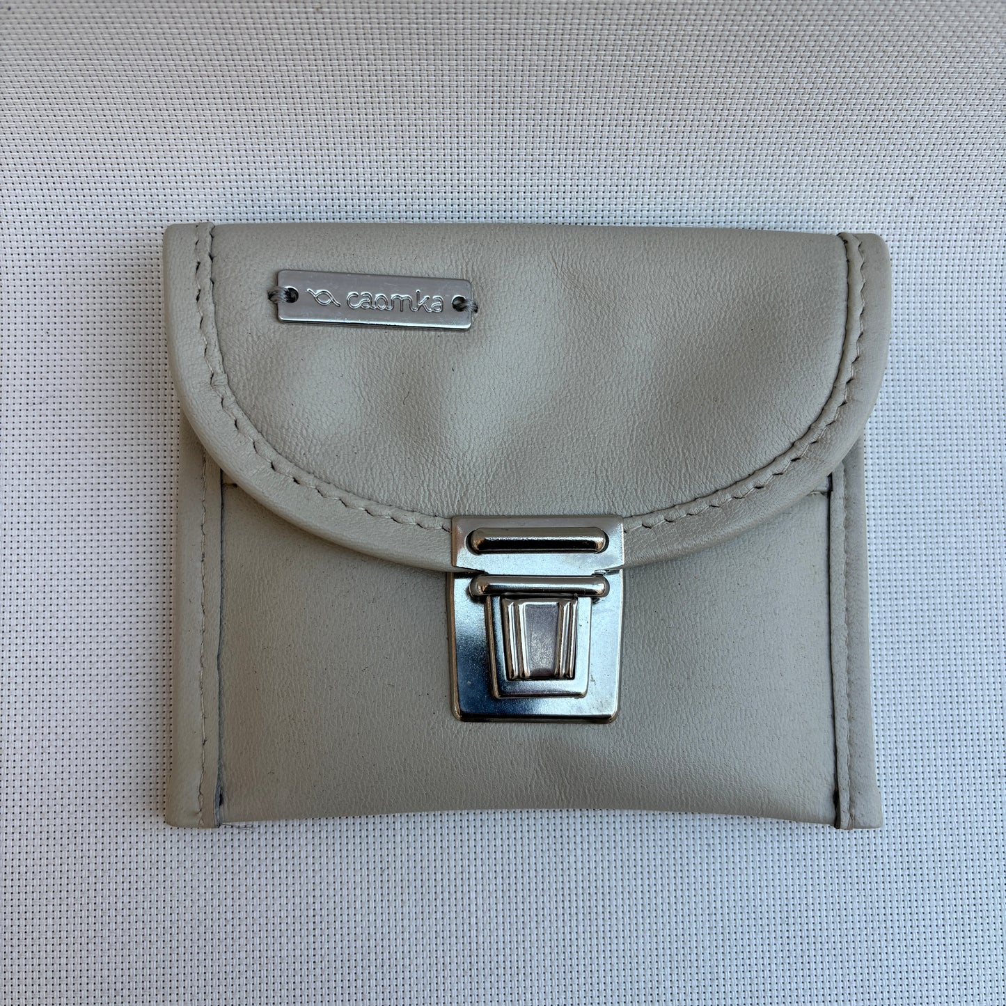 CAOMKA Coin Holder Natural BioCuir® Leather Exclusive Piece No. 12375
