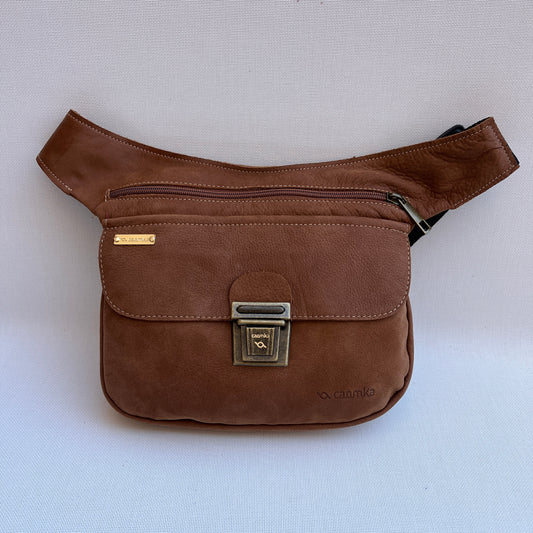Riñonera "Camel" · Piel Serraje · Pieza Exclusiva Núm. 14757
