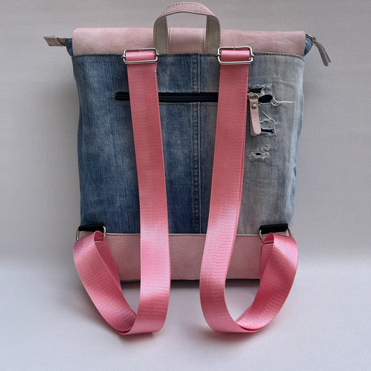 Mochila Top Caomka Recycled ♻️ Jeans · Pieza Única 15673