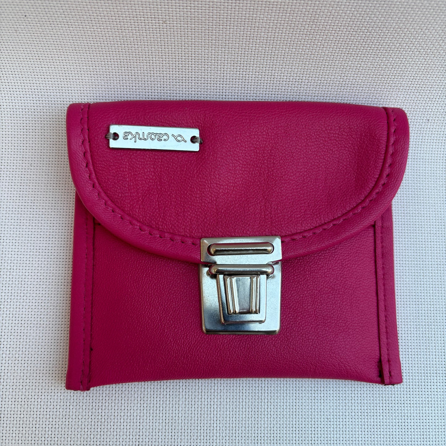 CAOMKA Coin Holder Natural BioCuir® Leather Exclusive Piece No. 12375