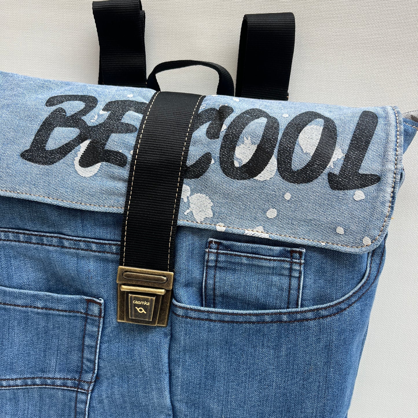 Mochila Top Caomka Recycled ♻️ Jeans · Pieza Única 15574