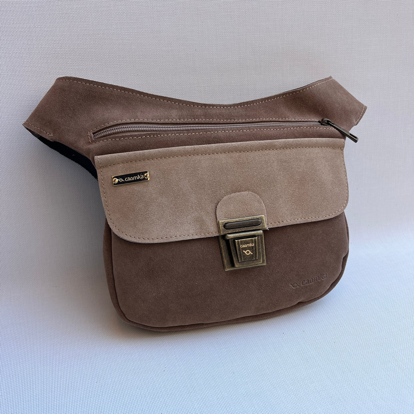 Riñonera Brown & Beige · Piel Serraje · Pieza Exclusiva Núm. 14756