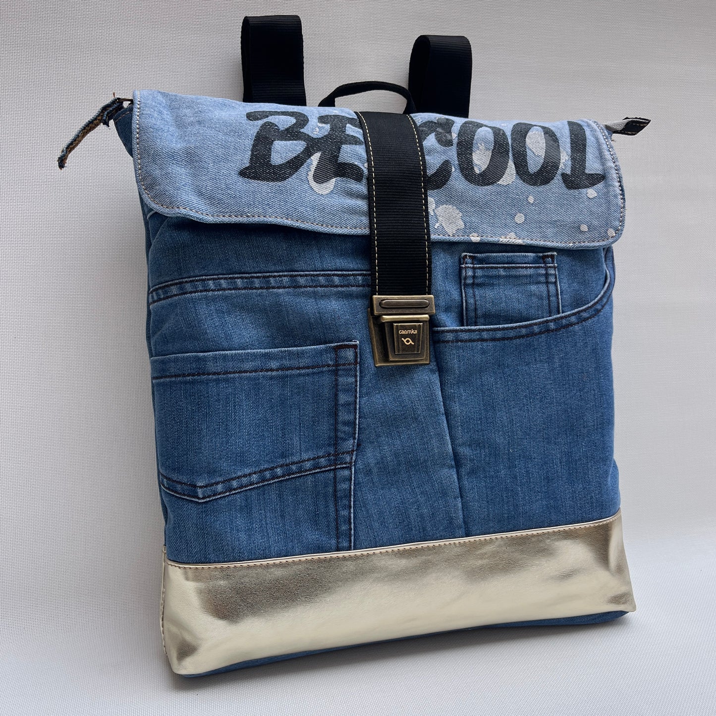 Mochila Top Caomka Recycled ♻️ Jeans · Pieza Única 15574