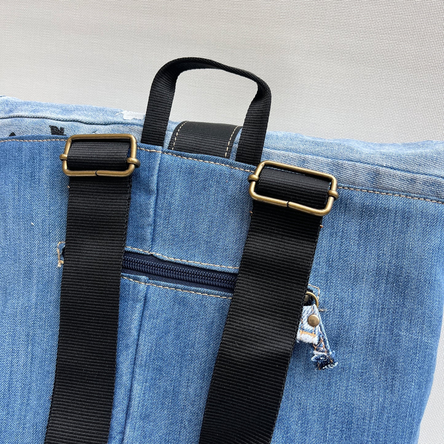 Mochila Top Caomka Recycled ♻️ Jeans · Pieza Única 15574