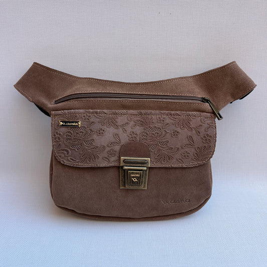 Riñonera "Brown Top · Piel Serraje · Pieza Exclusiva Núm. 14758