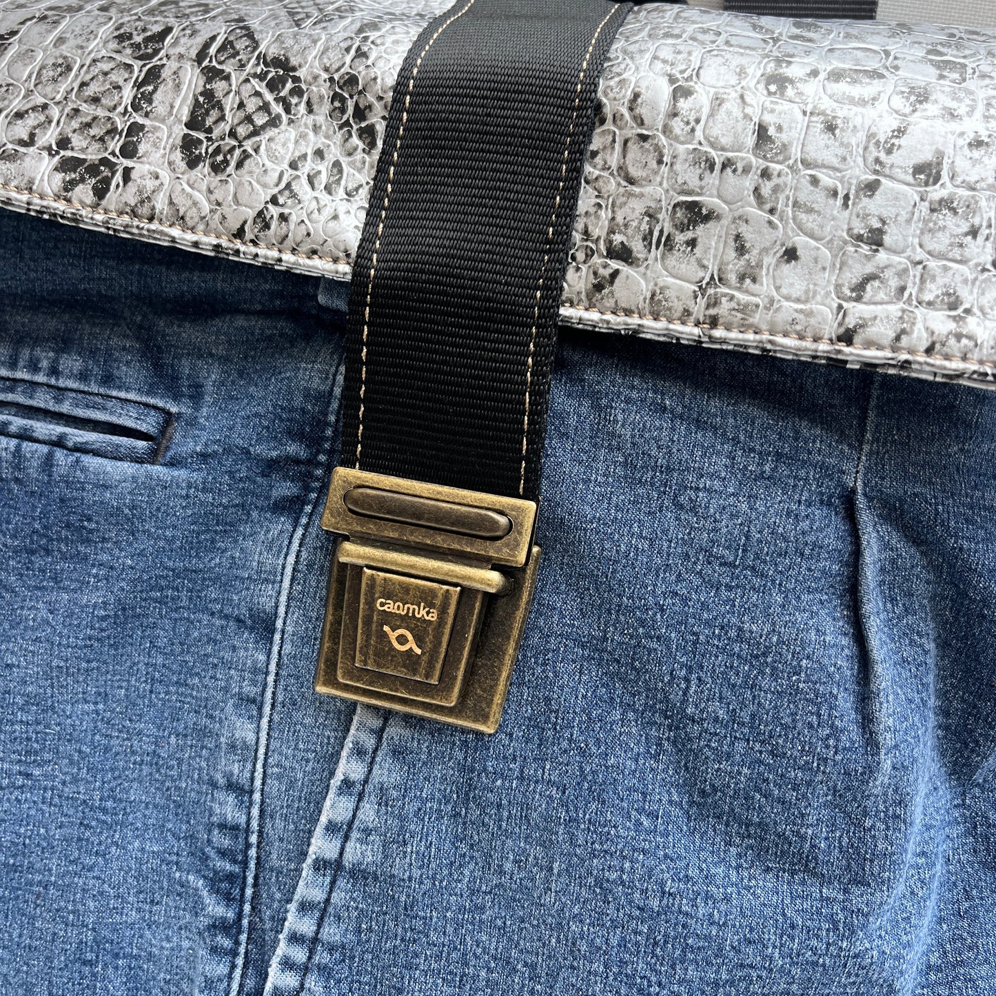 Mochila Top Caomka Recycled ♻️ Jeans · Pieza Única 15547