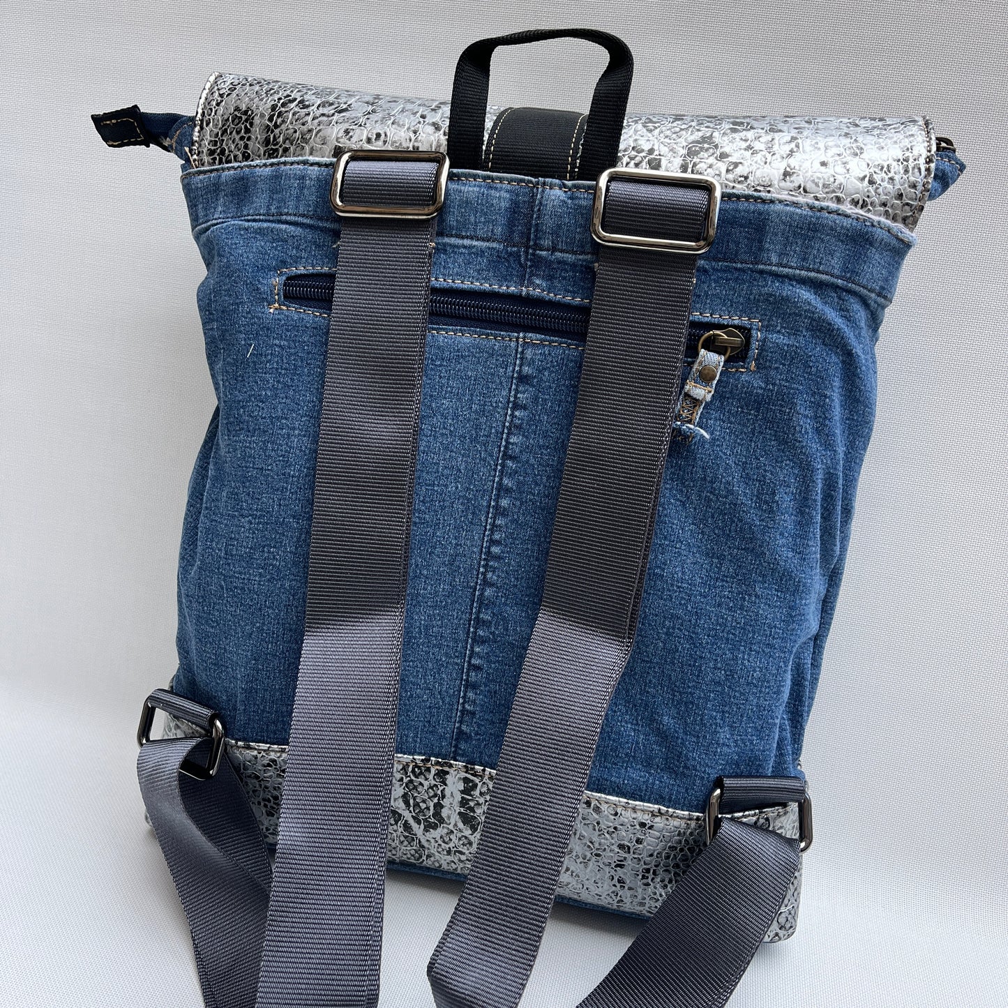 Mochila Top Caomka Recycled ♻️ Jeans · Pieza Única 15547