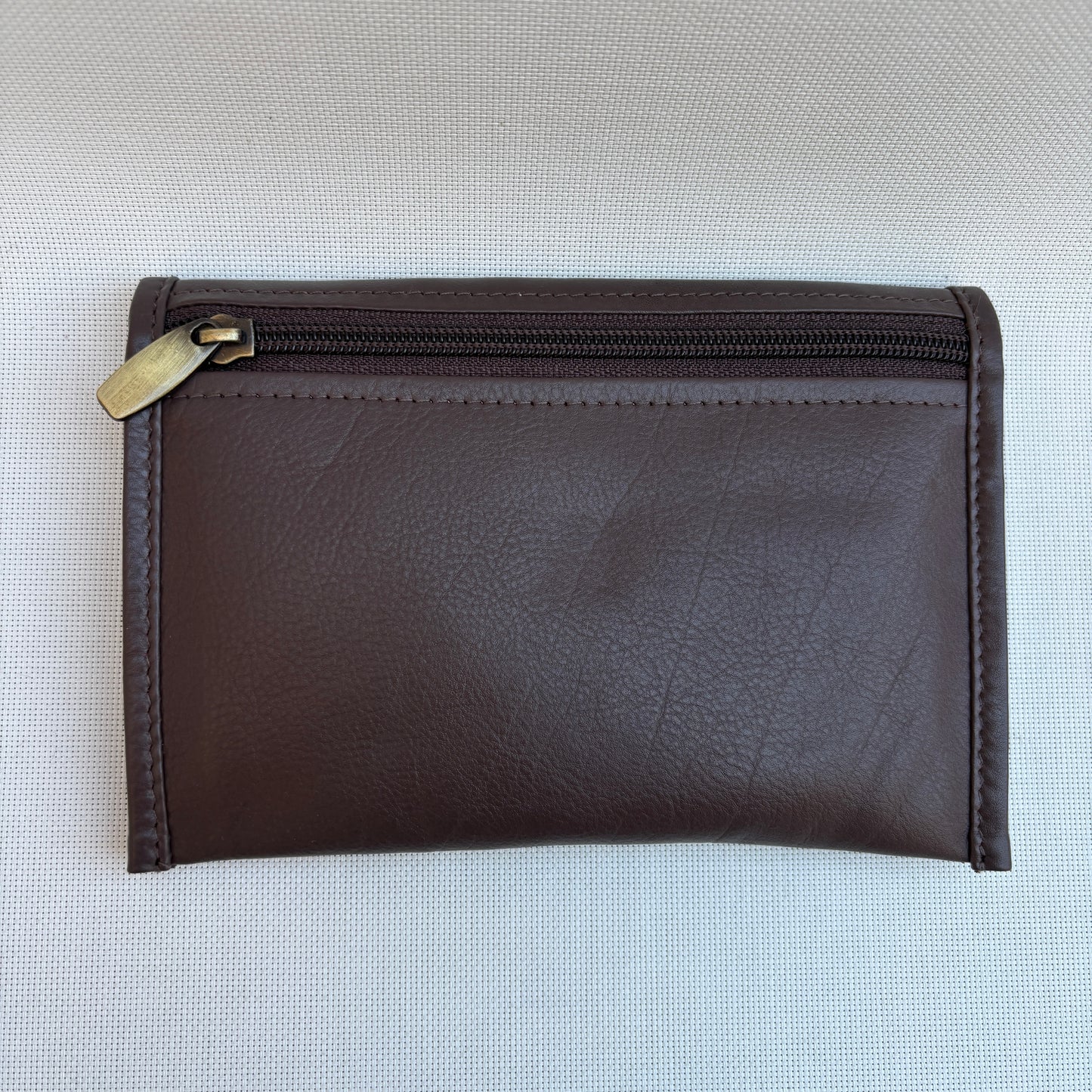 CAOMKA Flat Coin Purse Natural BioCuir® Leather Exclusive Piece No. 13177