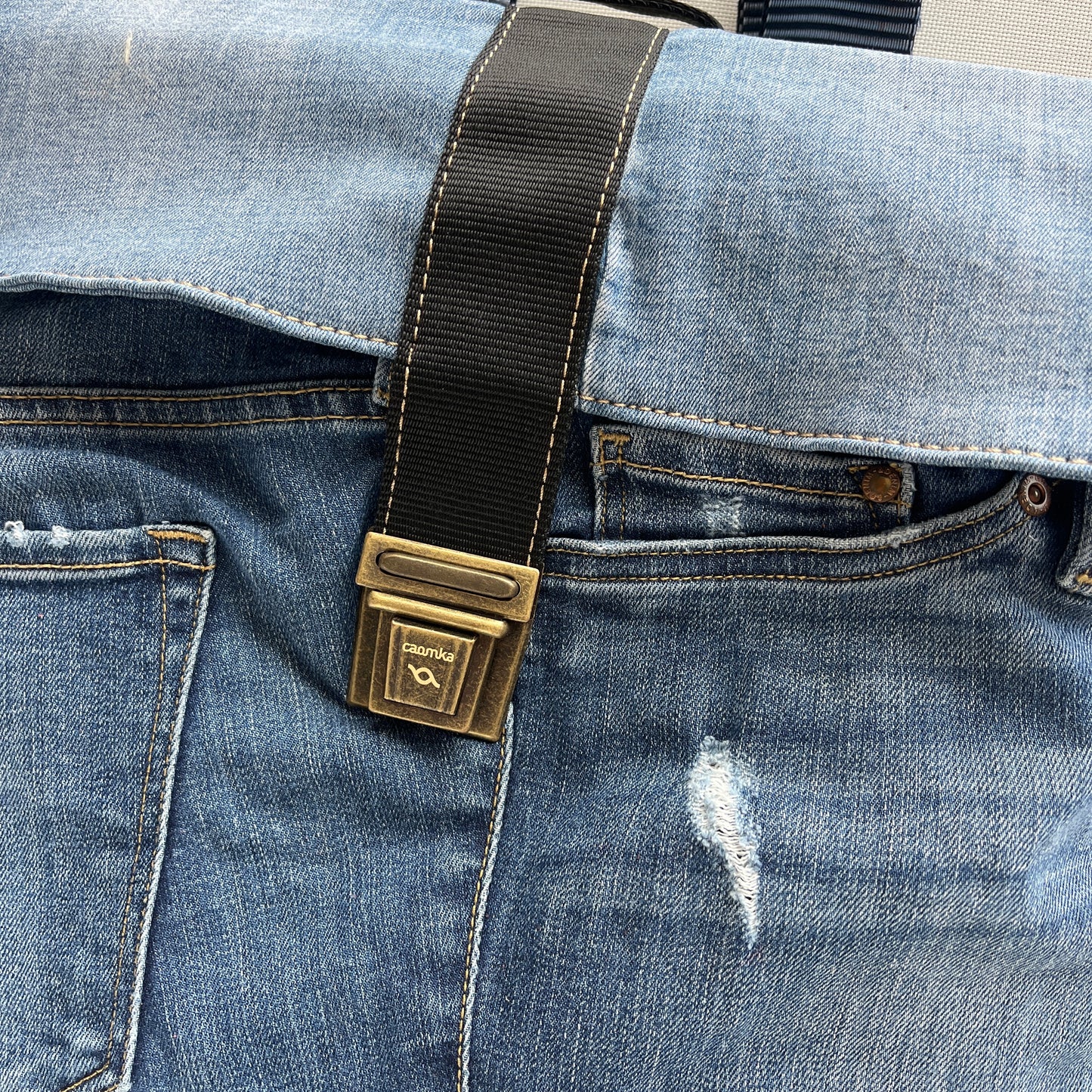 Mochila Top Caomka Recycled ♻️ Jeans · Pieza Única 15546