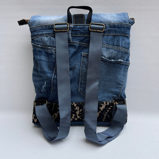 Mochila Top Caomka Recycled ♻️ Jeans · Pieza Única 15546