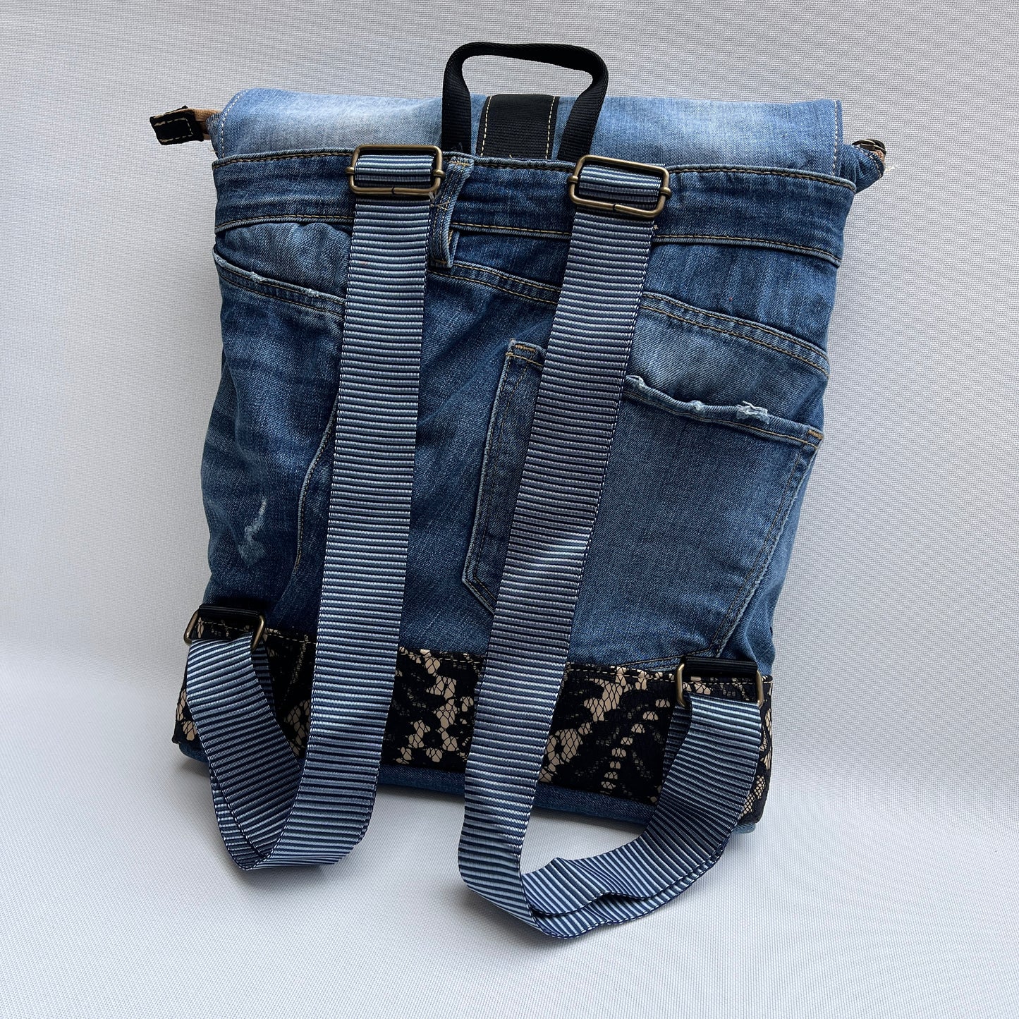 Mochila Top Caomka Recycled ♻️ Jeans · Pieza Única 15546