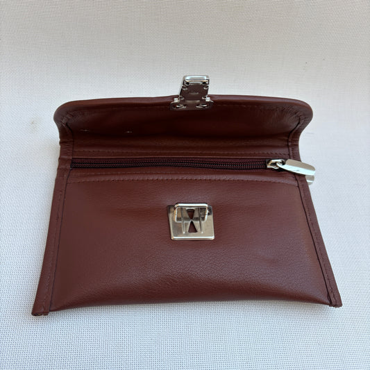 CAOMKA Flat Coin Purse Natural BioCuir® Leather Exclusive Piece No. 13177
