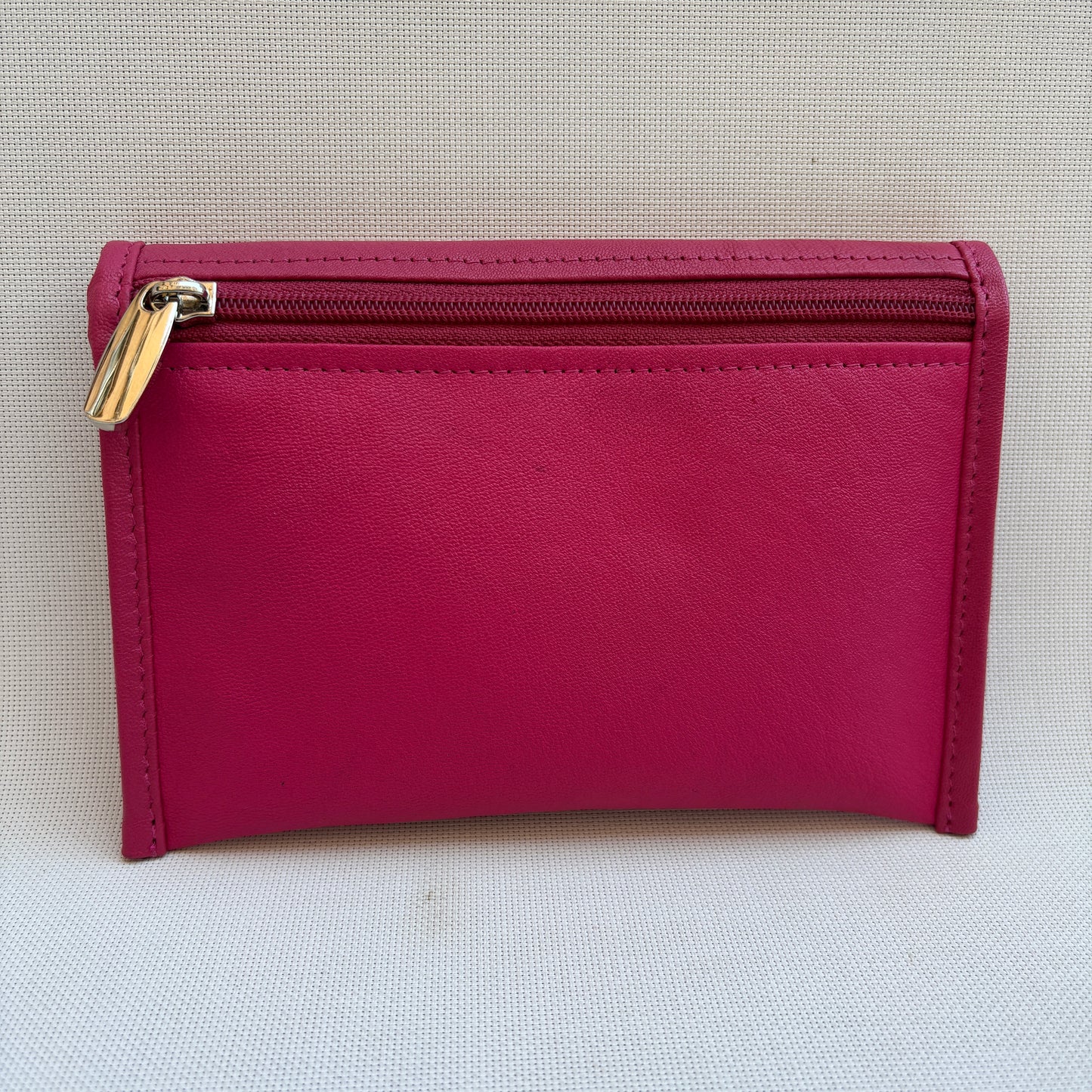 CAOMKA Flat Coin Purse Natural BioCuir® Leather Exclusive Piece No. 13177