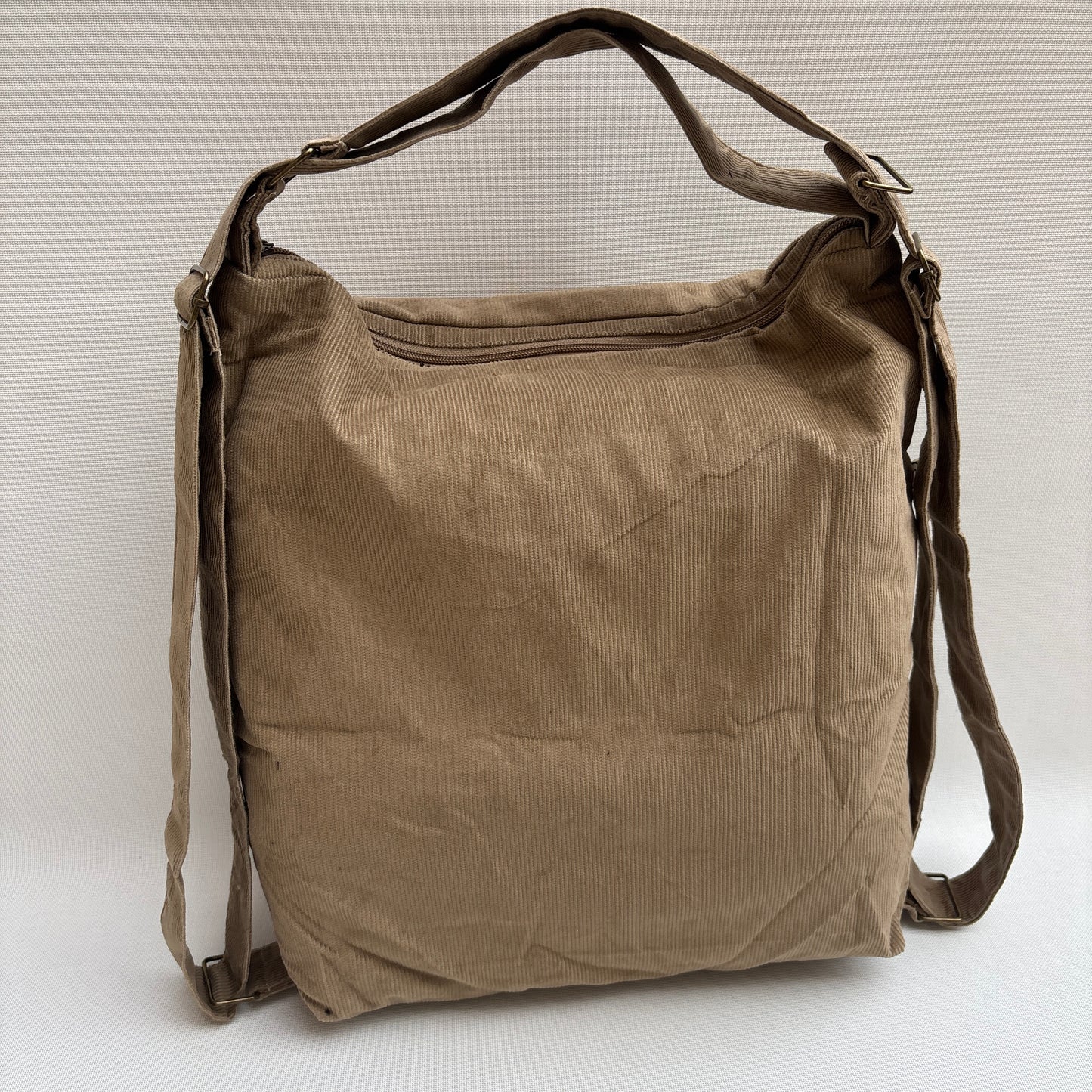 Mochila - Bolso - Tote Bag - Micro pana · Mutifunción · "Nepal" Color Camel · Súper ligera · Pieza 16458