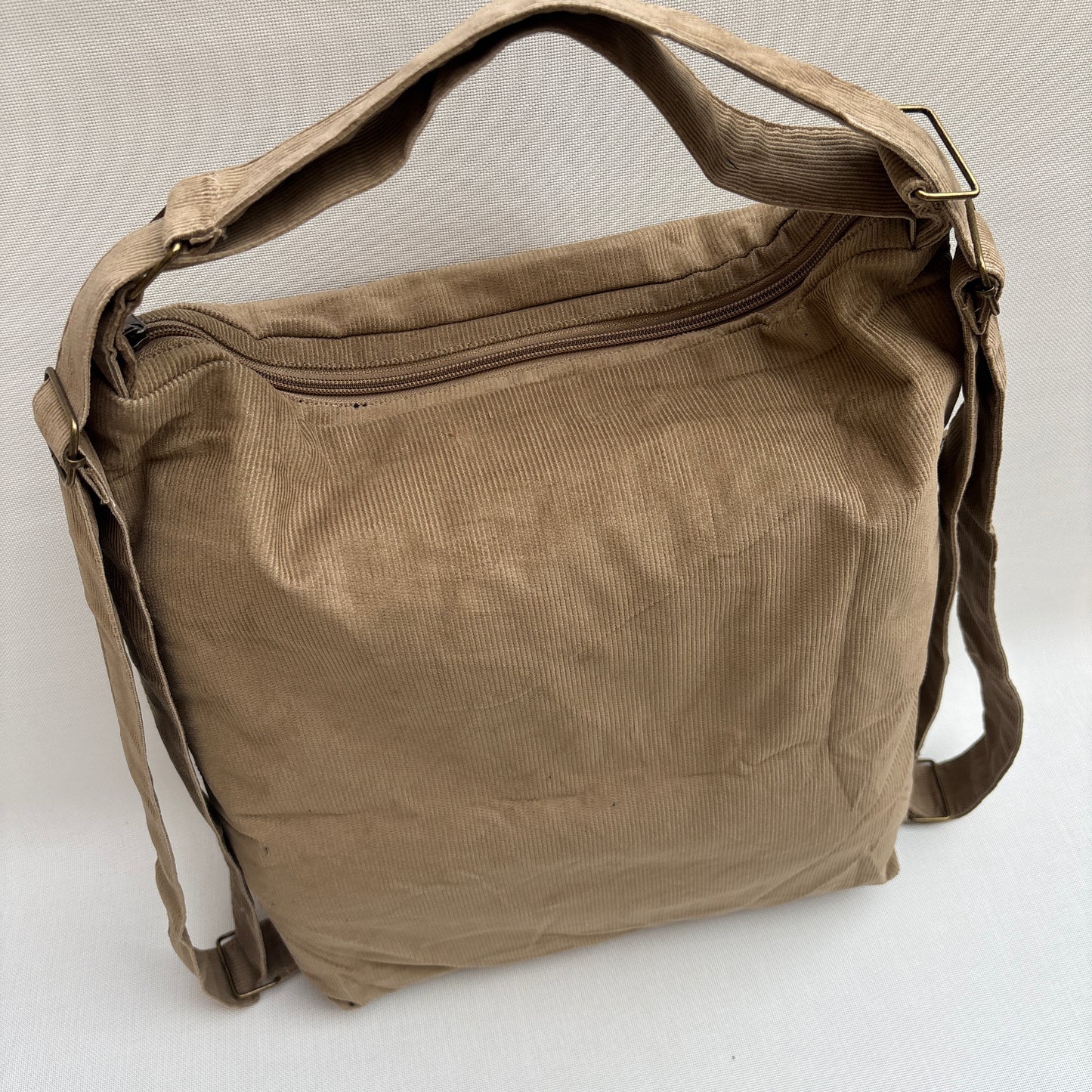 Mochila - Bolso - Tote Bag - Micro pana · Mutifunción · "Nepal" Color Camel · Súper ligera · Pieza 16458