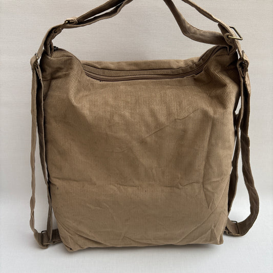 Mochila - Bolso - Tote Bag - Micro pana · Mutifunción · "Nepal" Color Camel · Súper ligera · Pieza 16458