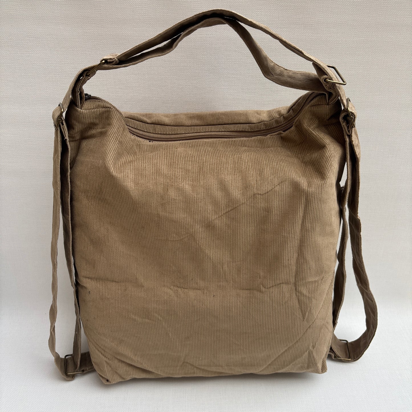 Mochila - Bolso - Tote Bag - Micro pana · Mutifunción · "Nepal" Color Camel · Súper ligera · Pieza 16458