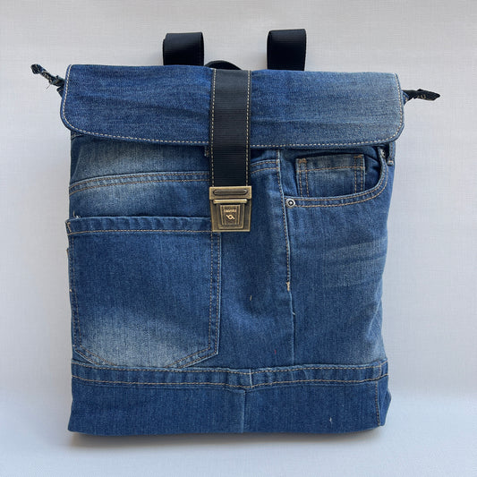 Mochila Top Caomka Recycled ♻️ Jeans · Pieza Única 15505