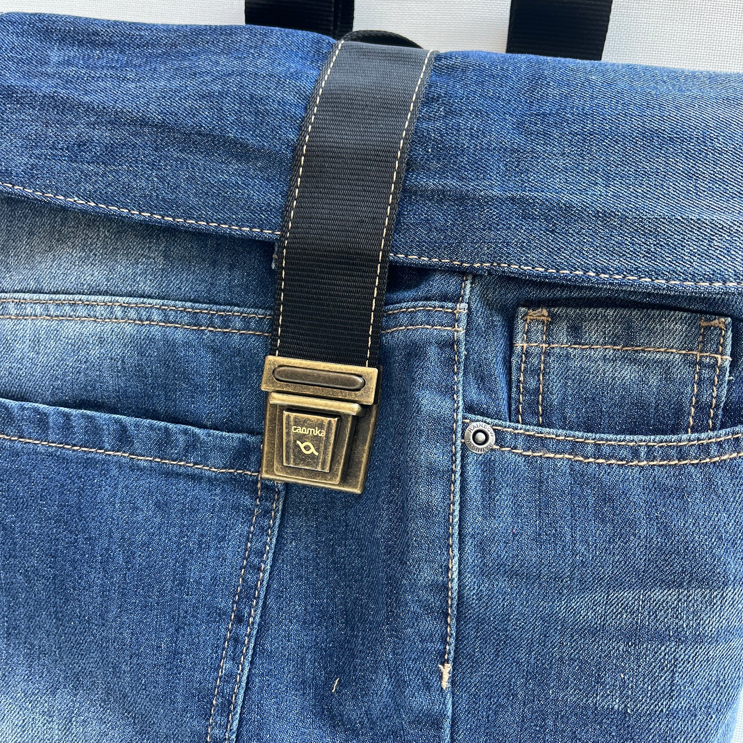 Mochila Top Caomka Recycled ♻️ Jeans · Pieza Única 15505