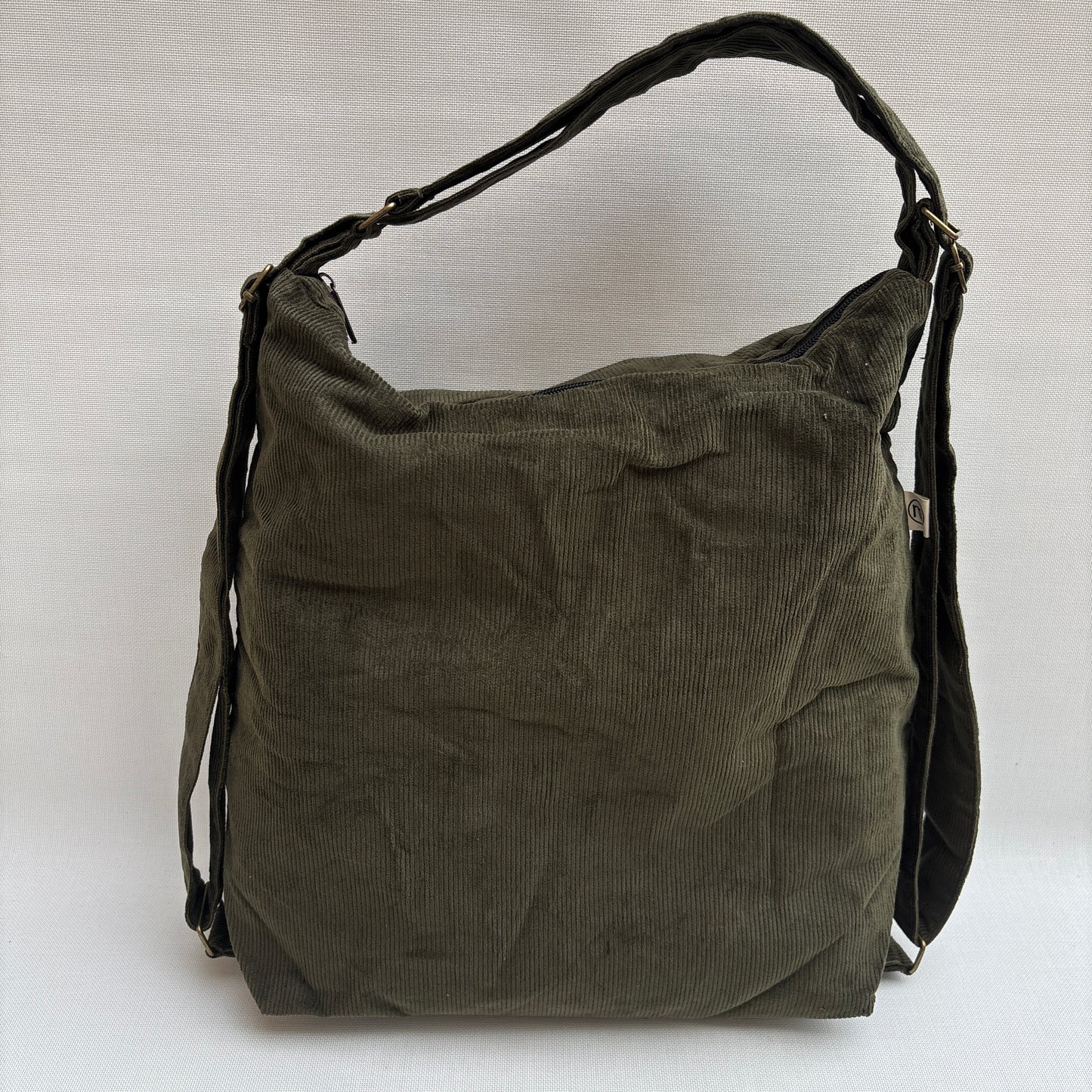Mochila - Bolso - Tote Bag - Micro pana · Mutifunción · "Nepal" Color Verde · Súper ligera · Pieza 16457