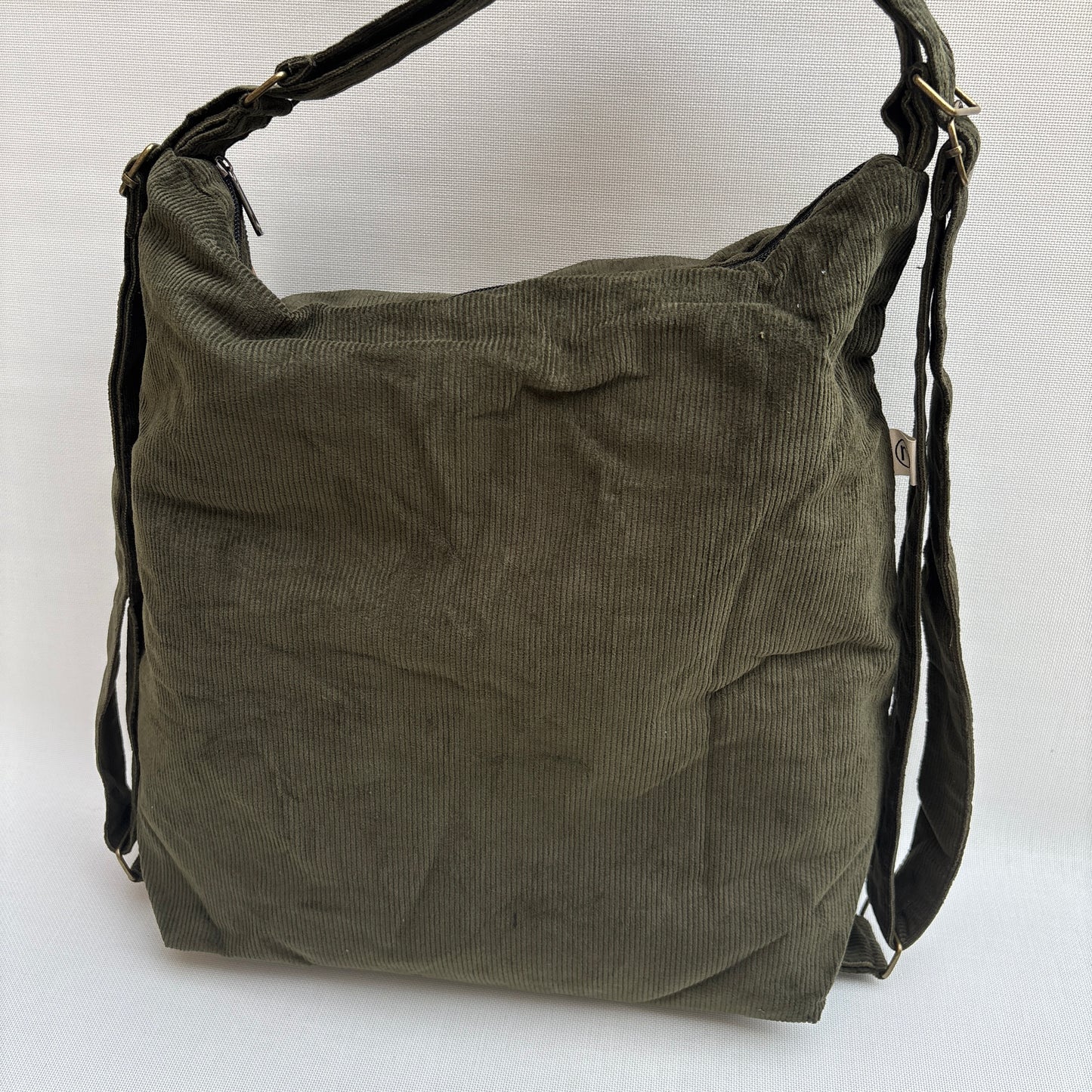 Mochila - Bolso - Tote Bag - Micro pana · Mutifunción · "Nepal" Color Verde · Súper ligera · Pieza 16457