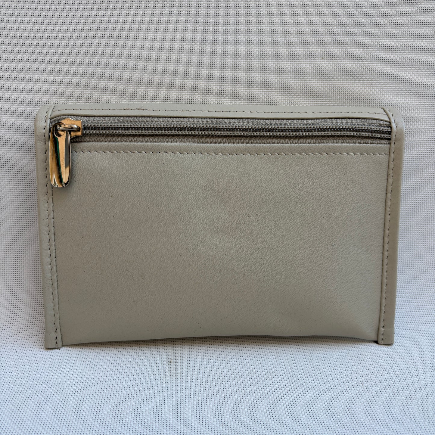 CAOMKA Flat Coin Purse Natural BioCuir® Leather Exclusive Piece No. 13177