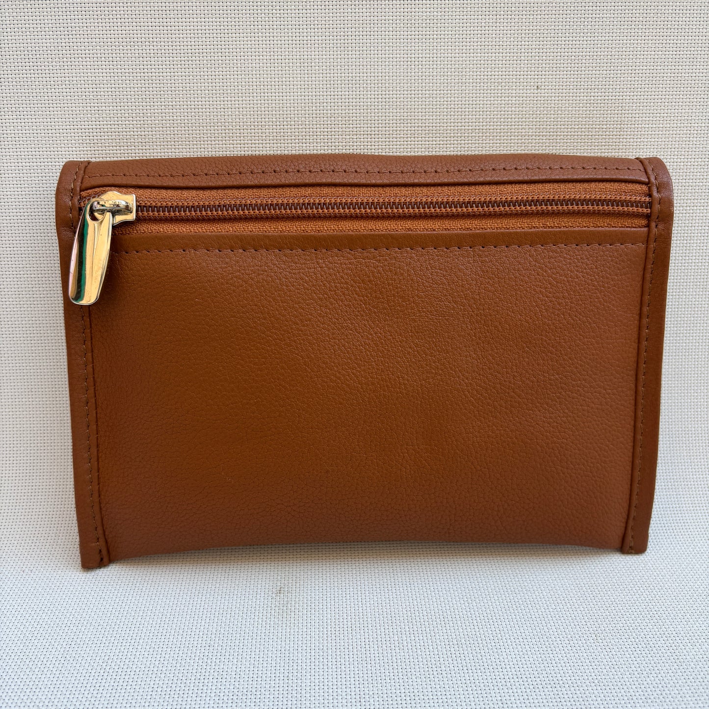 CAOMKA Flat Coin Purse Natural BioCuir® Leather Exclusive Piece No. 13177
