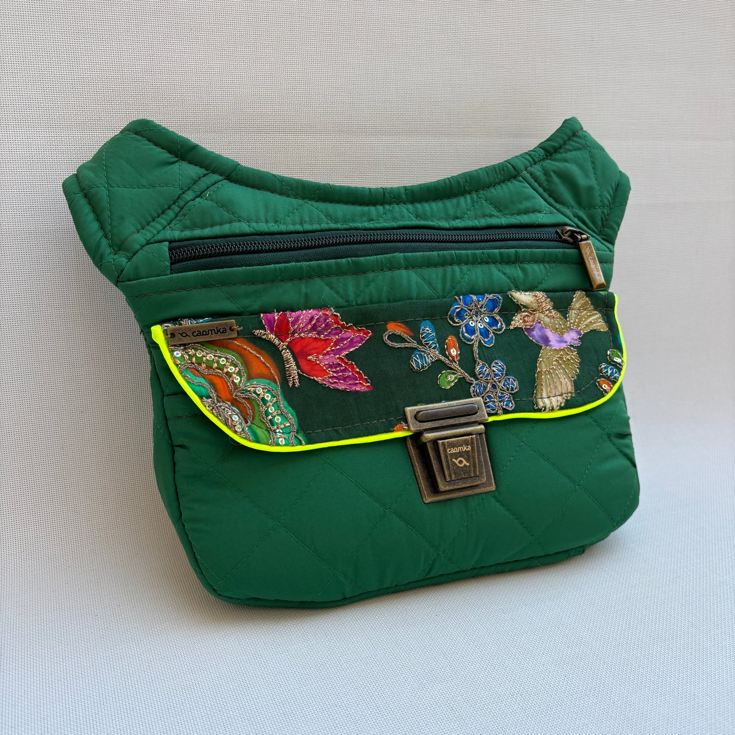 Riñonera "Special India Green Top" + Bolsillo trasero · Pieza Única Núm. 18739