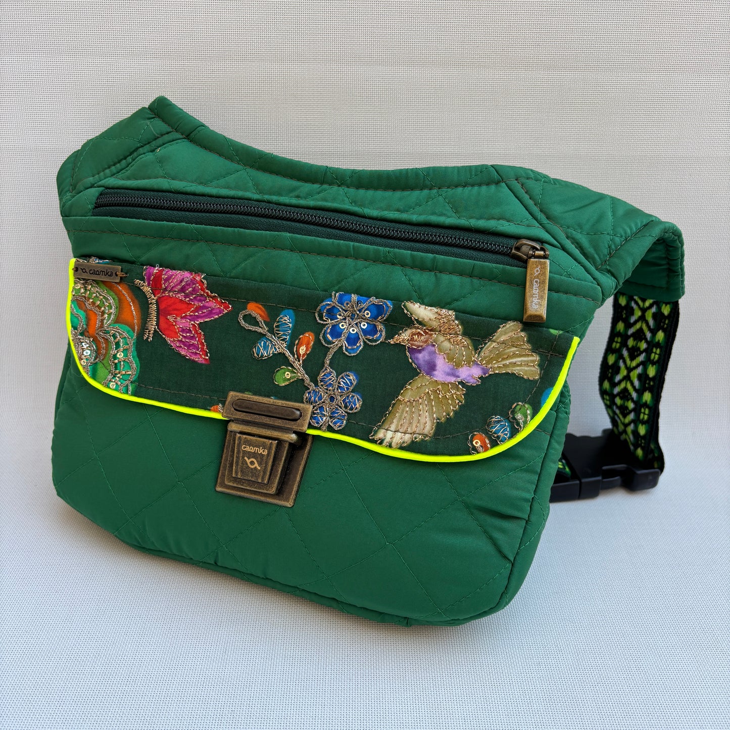 Riñonera "Special India Green Top" + Bolsillo trasero · Pieza Única Núm. 18739