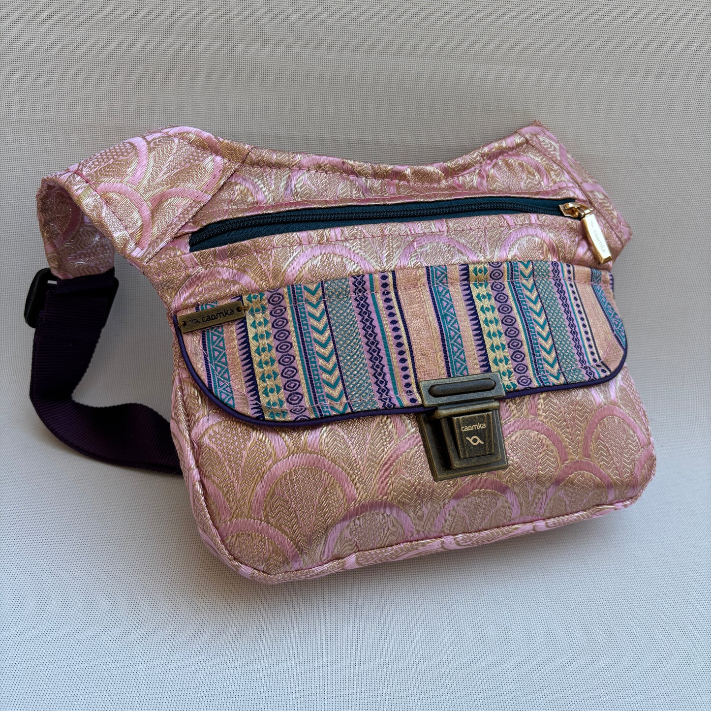 Riñonera "Special Pink Palace India" + Bolsillo trasero · Pieza Única Núm. 18701