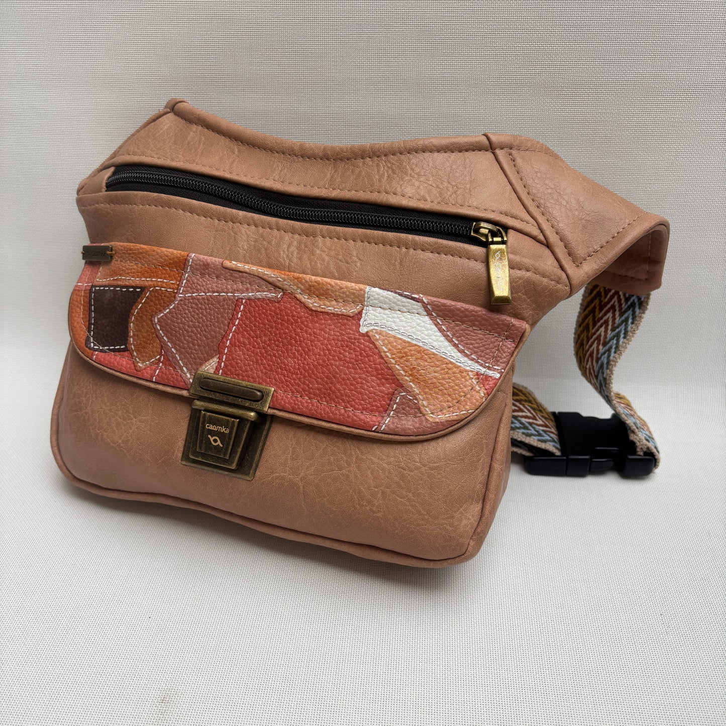 Riñonera "Special Patchwork Top" · Polipiel · Pieza única Núm. 18027