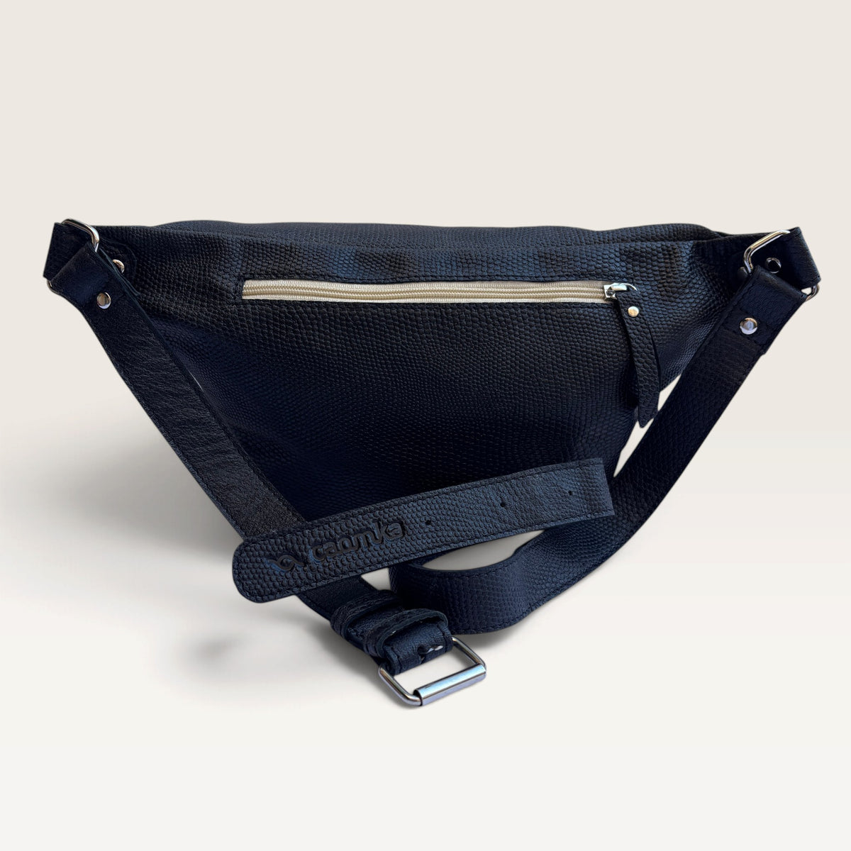 Riñonera RetroChic Watermelon Black · Piel · Pieza Única Núm. 19585