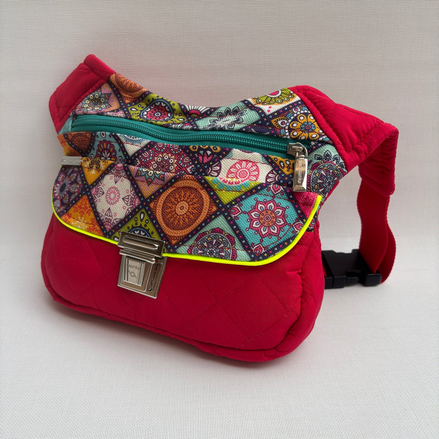 Riñonera "Special Mandalas Colorfull Top" + Bolsillo trasero · Pieza Única Núm. 18046