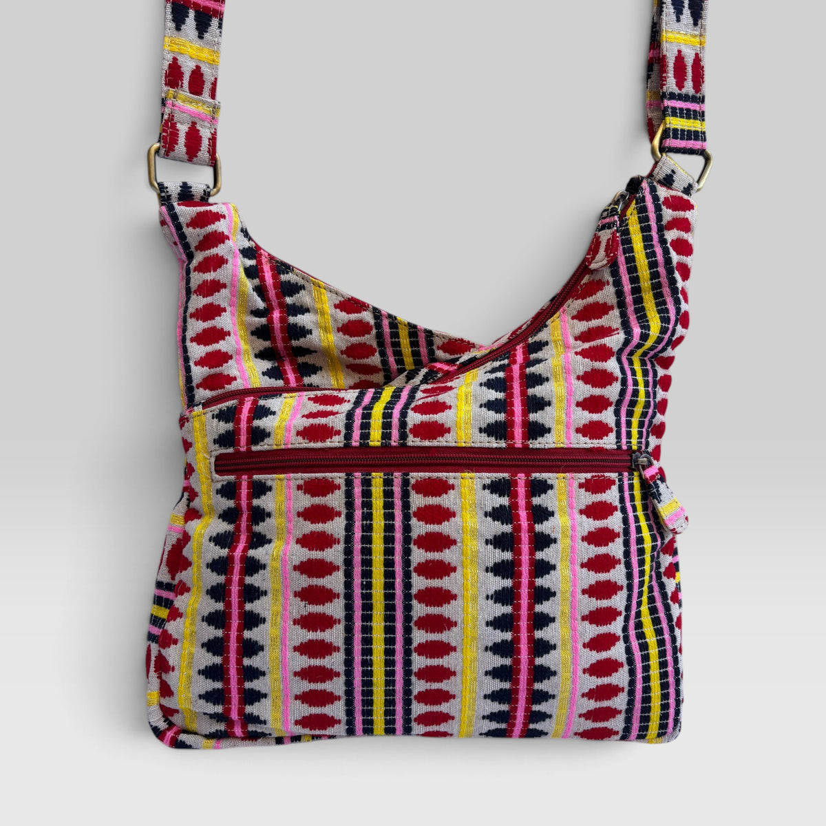 Bolso Bandolera Súper Caomka "Happy Tribal" · Pieza Única Núm. 19547