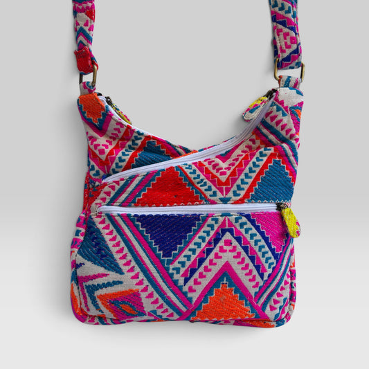 Bolso Bandolera Súper Caomka "Happy India" · Pieza Única Núm. 19548