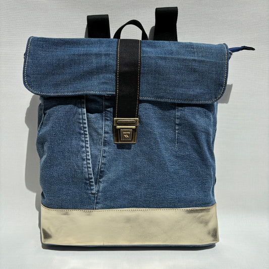 Mochila Top Caomka Recycled ♻️ Jeans · Pieza Única 15565