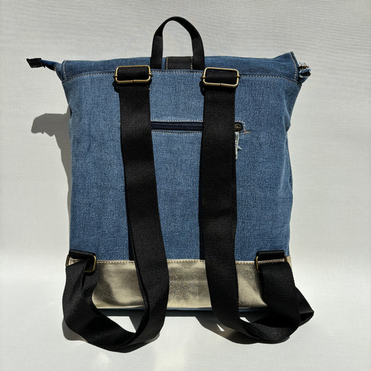 Mochila Top Caomka Recycled ♻️ Jeans · Pieza Única 15565