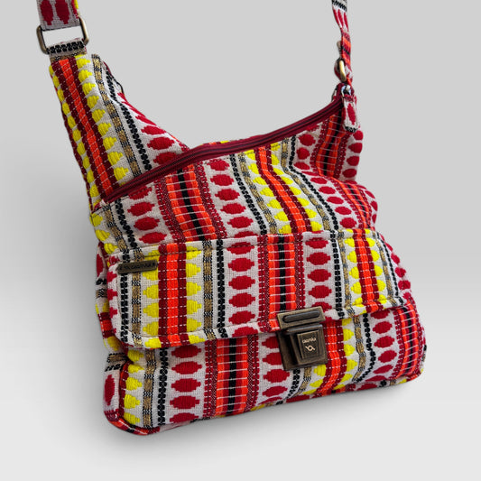 Bolso Bandolera Súper Caomka "Happy Red" · Pieza Única Núm. 19551