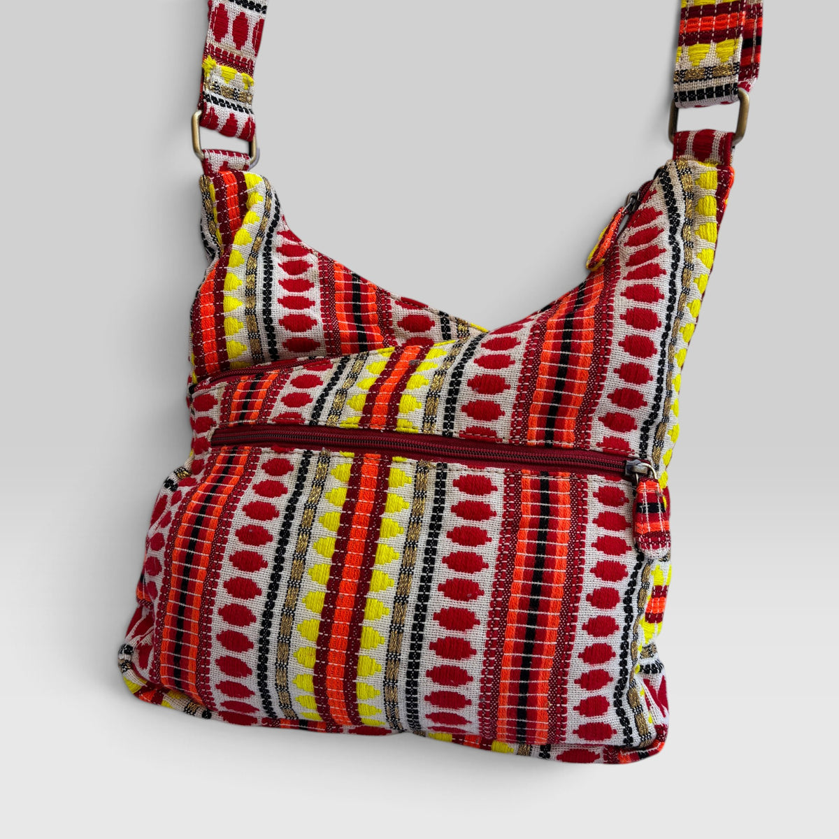 Bolso Bandolera Súper Caomka "Happy Red" · Pieza Única Núm. 19551