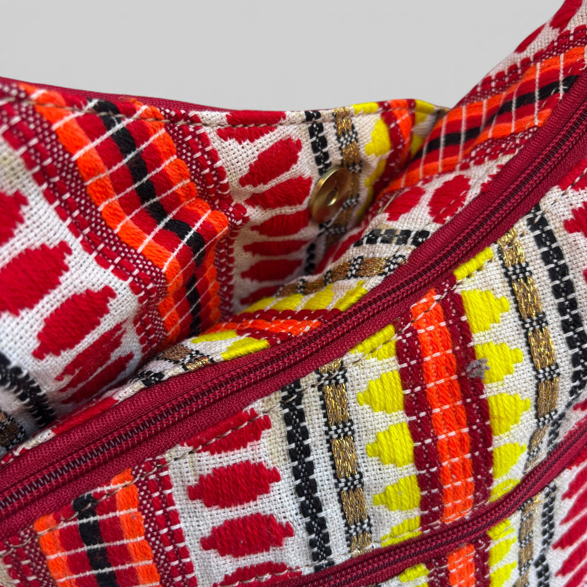 Bolso Bandolera Súper Caomka "Happy Red" · Pieza Única Núm. 19551