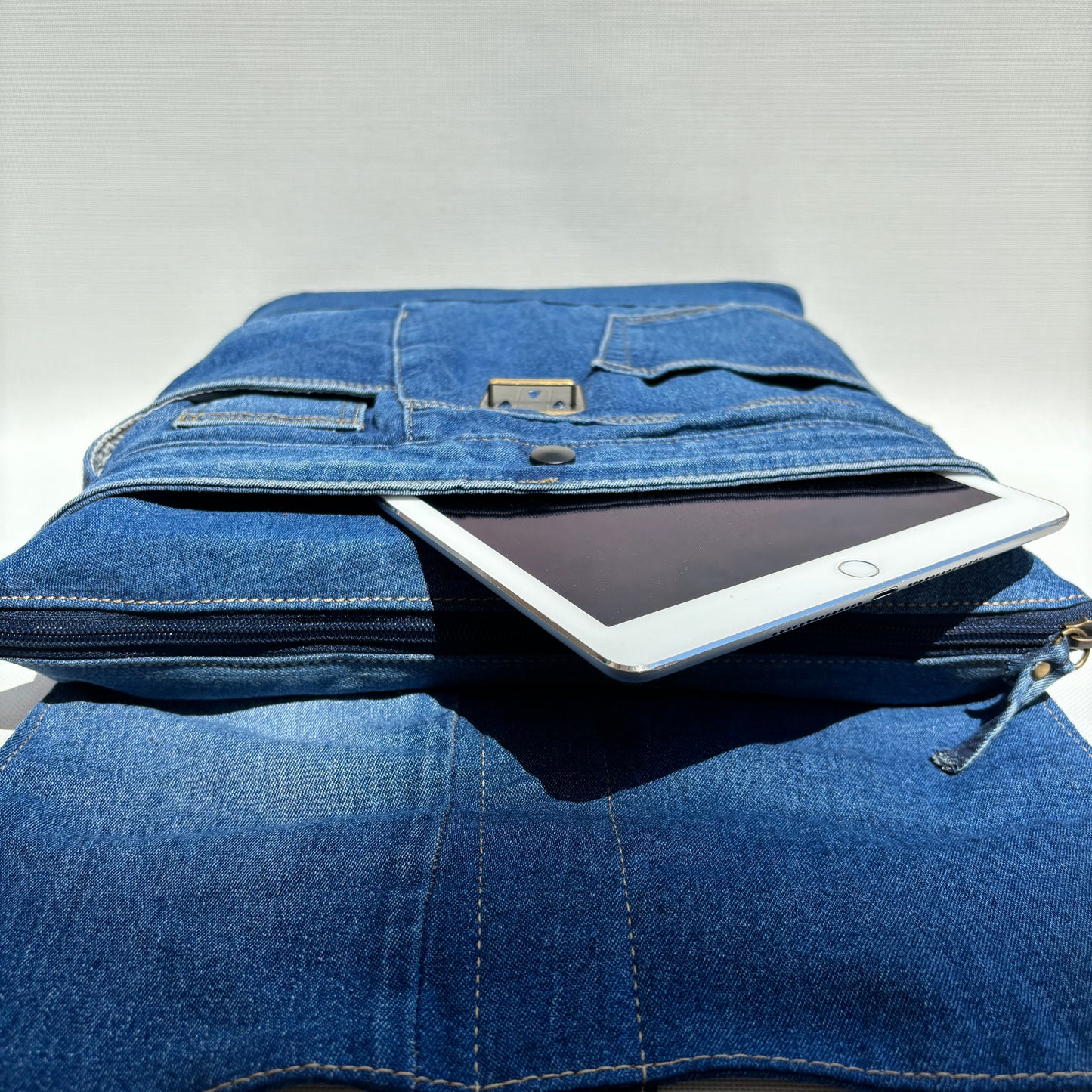 Mochila Top Caomka Recycled ♻️ Jeans · Pieza Única 15567