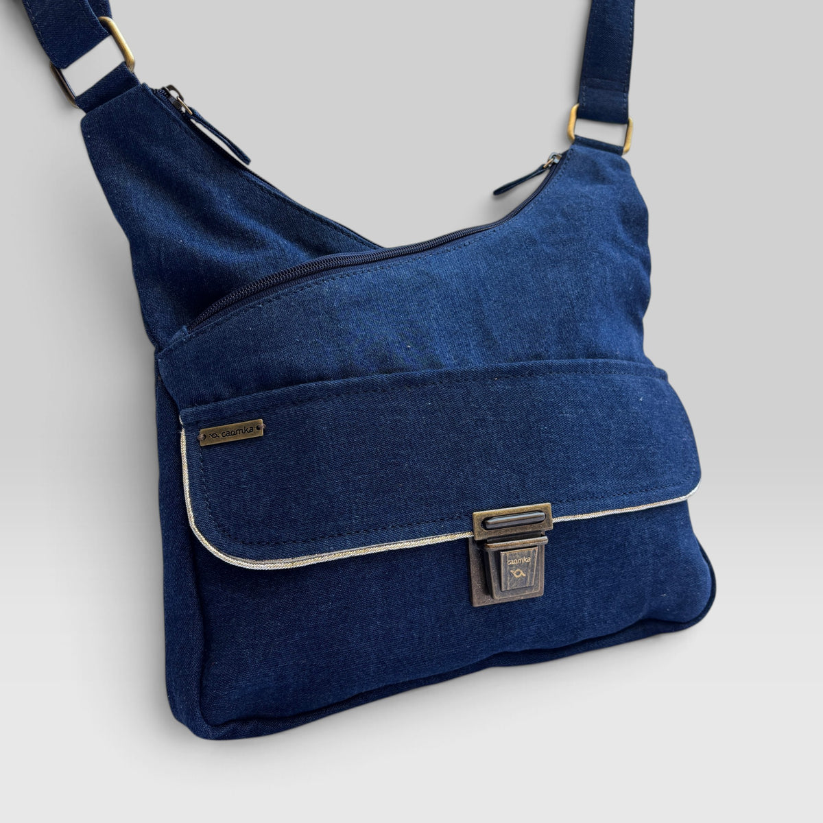 Bolso Bandolera Súper Caomka "Elegant Jeans" · Pieza Exclusiva Núm. 19552