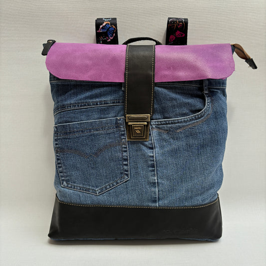 Mochila Top Caomka Recycled ♻️ Jeans · Pieza Única 15596