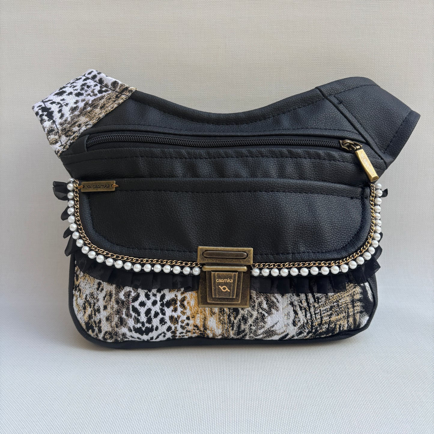 Riñonera "Luxury Annimal Print Top" + Bolsillo Trasero · Polipiel · Pieza única Núm. 18038