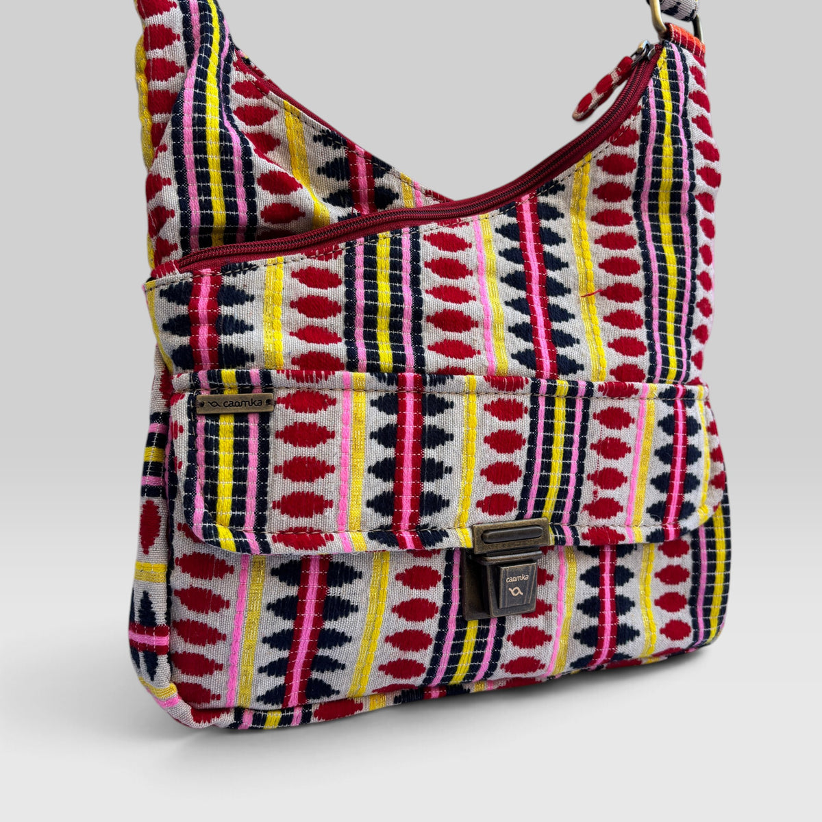 Bolso Bandolera Súper Caomka "Happy Ethnic" · Pieza Única Núm. 19555