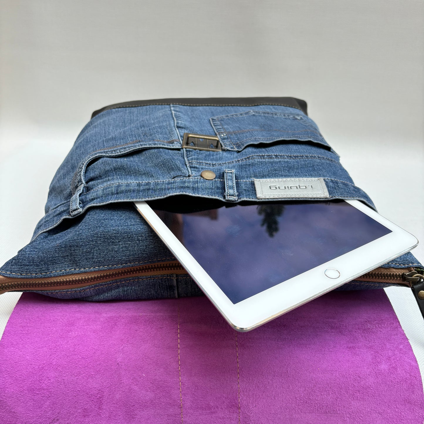 Mochila Top Caomka Recycled ♻️ Jeans · Pieza Única 15596