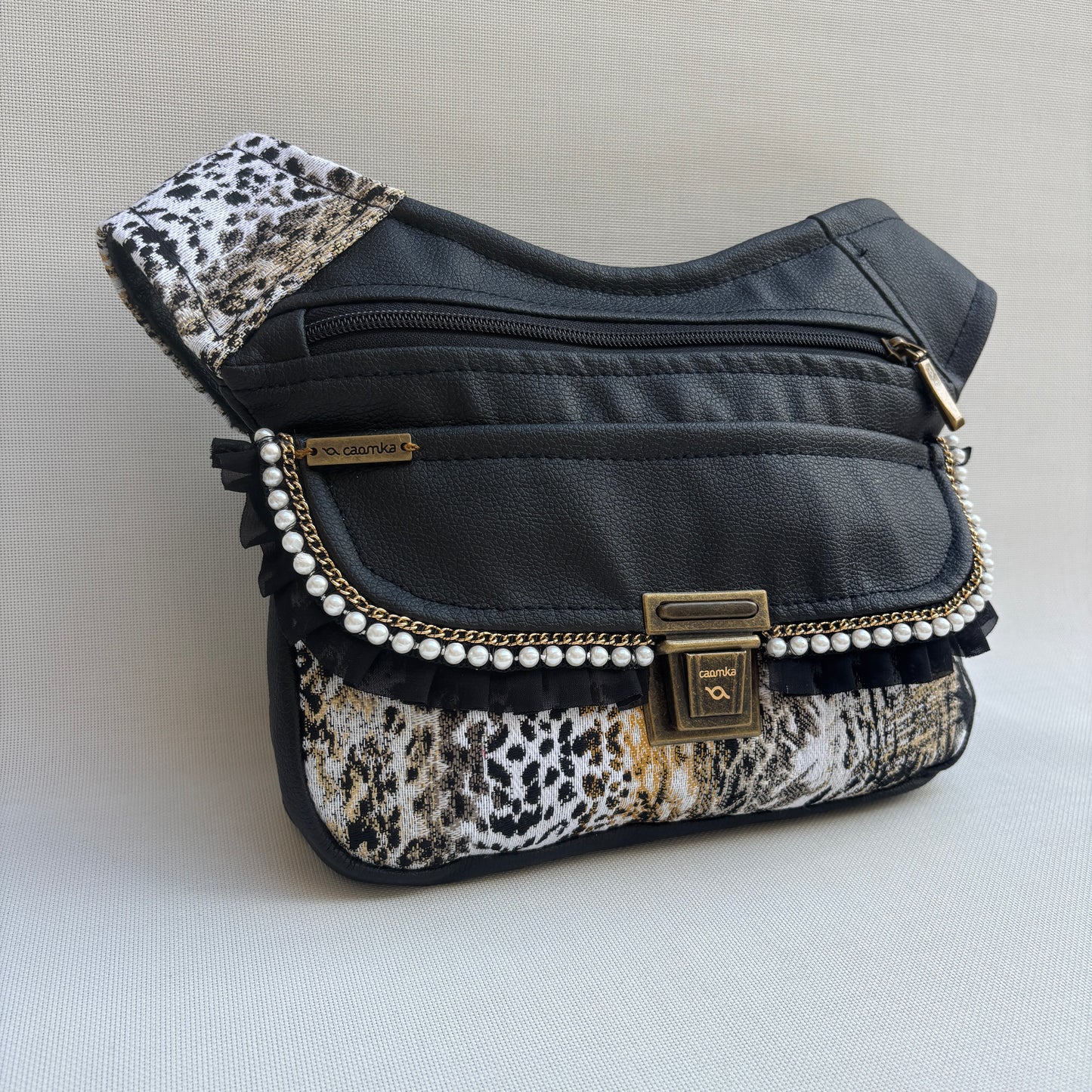 Riñonera "Luxury Annimal Print Top" + Bolsillo Trasero · Polipiel · Pieza única Núm. 18038